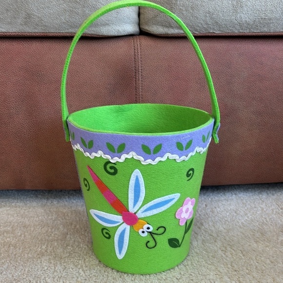 Brand New Easter Basket Bundle Dragonfly Felt Glitter Eggs Printed Colorful Lot - Picture 15 of 16